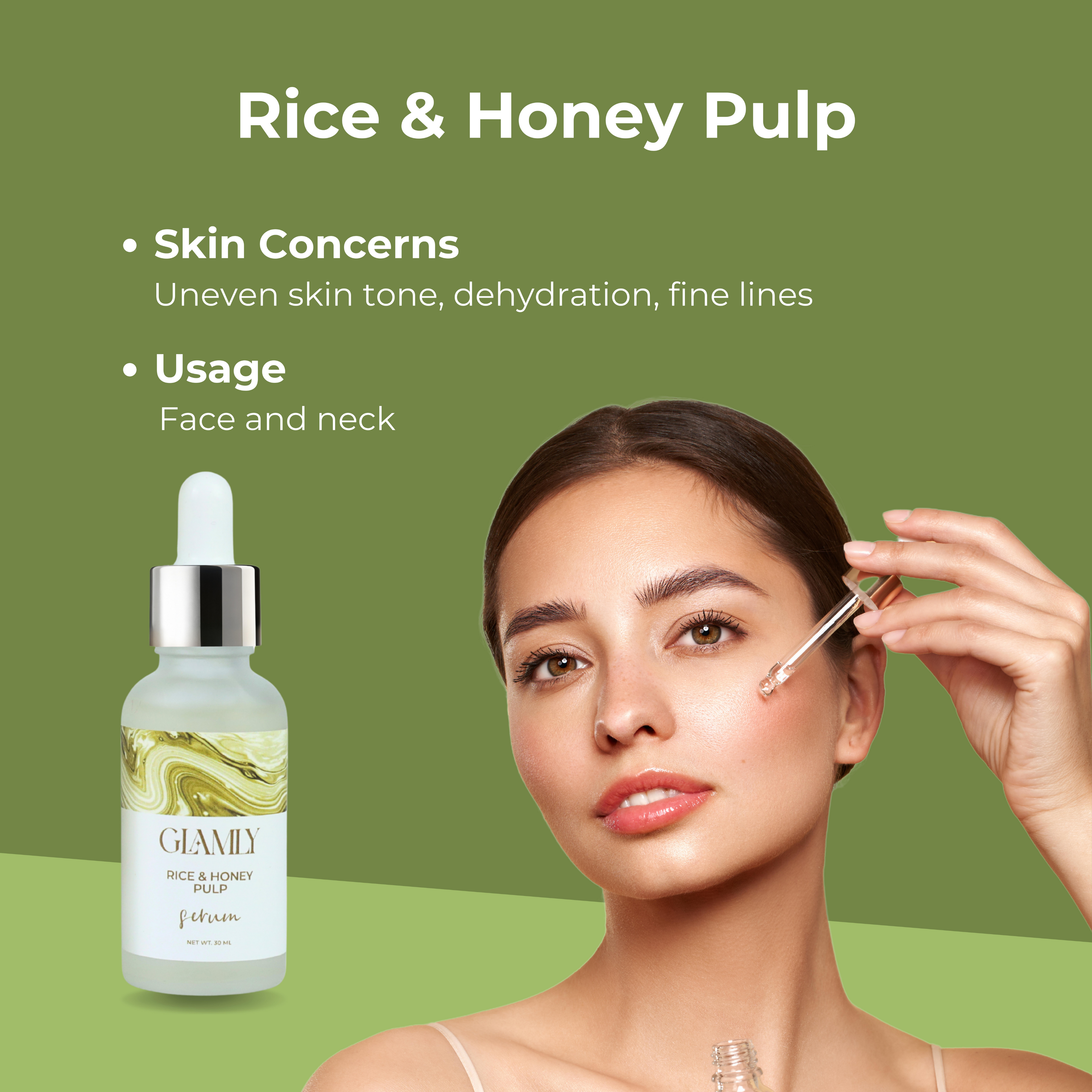 Glamly Rice and Honey Pulp Serum